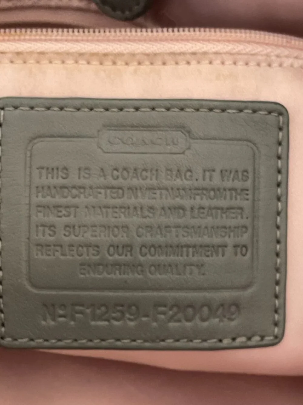 Coach Signature C Gray Medium Satchel Top Handle